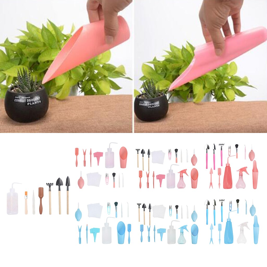 1 Set Mini Garden Tools, DIY Indoor Potted Flower Tools for Succulent Bonsai