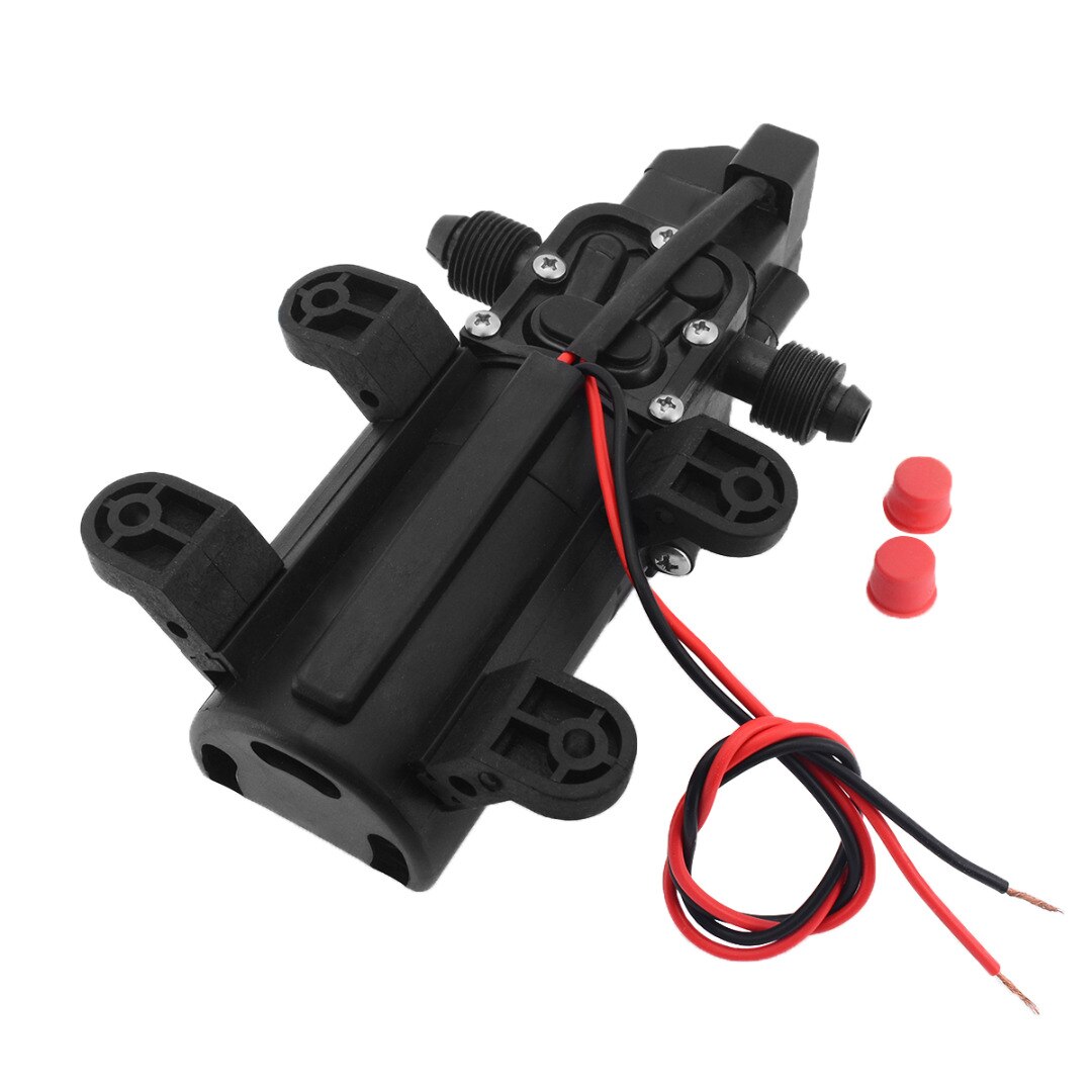 High Pressure Diaphragm Self Priming Water Pump DC 12V 70W 130PSI 6L/Min Water Priming Pump Screw Thread/Straight Type