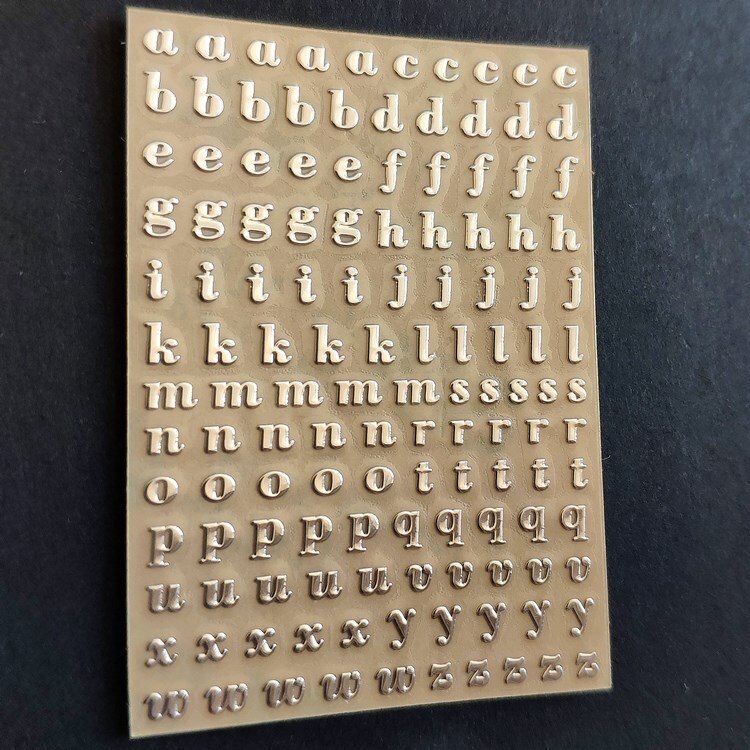 1/5Stck 3mm Alphabet Buchstaben klobig funkeln Epoxid Harz Dekorative Aufkleber Engkish Buchstaben Zahlen UV Epoxid Harz füllungen: 5Stck D