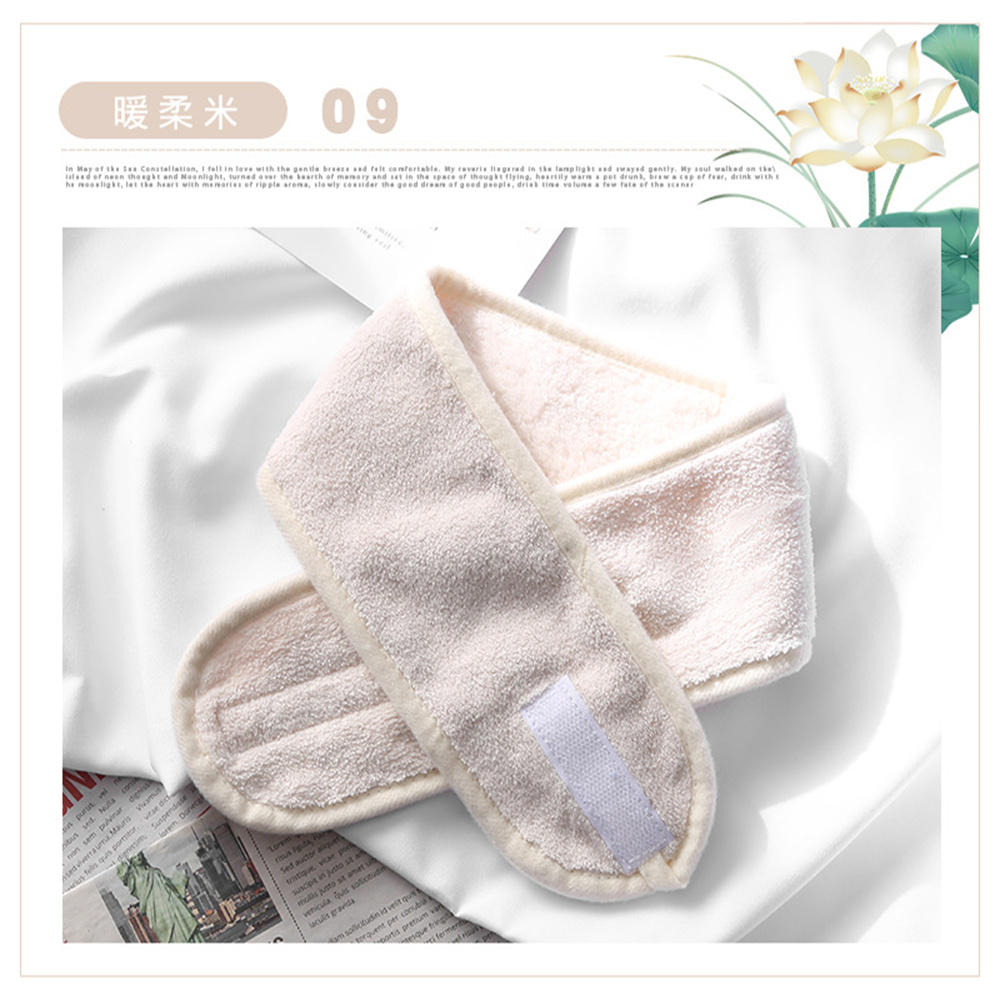 1pc Spa Makeup Soft Toweling Hairband Women Non-Slip Adjustable Sports Headband Yoga Bath Shower Wide Head Band: Silver