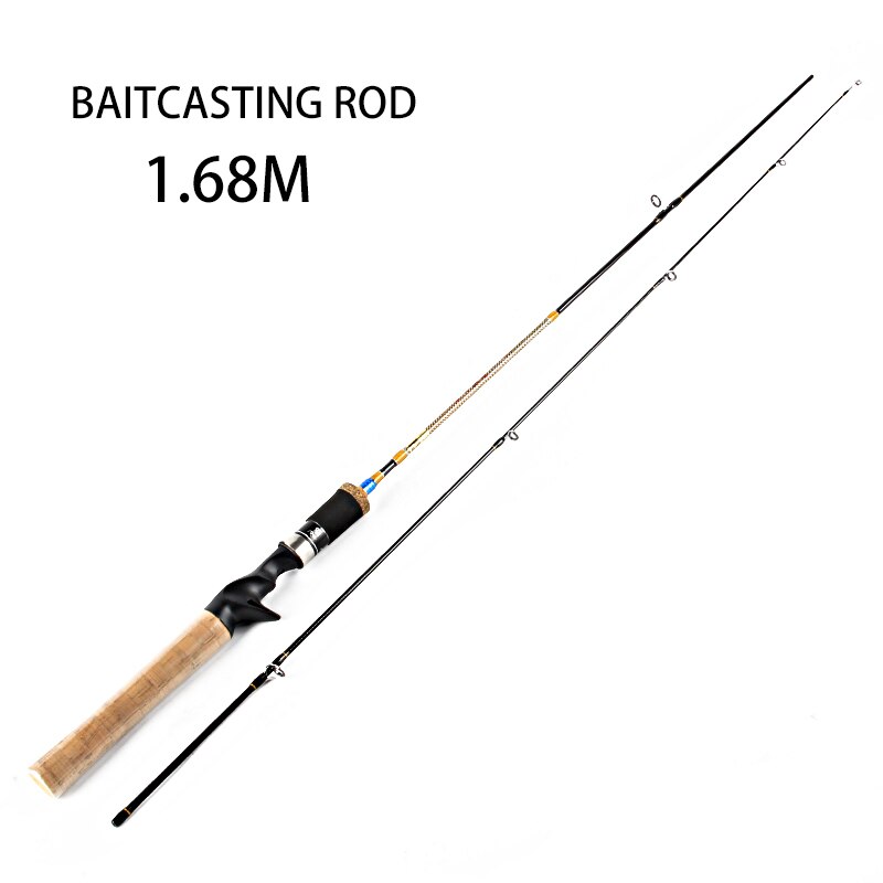 HFBIRDS Ultralätt Spinnspö 1.8M 1.68M 1.98M 2-delat Kolfiber Lure Fiskespö 83g Känsligt: Röd