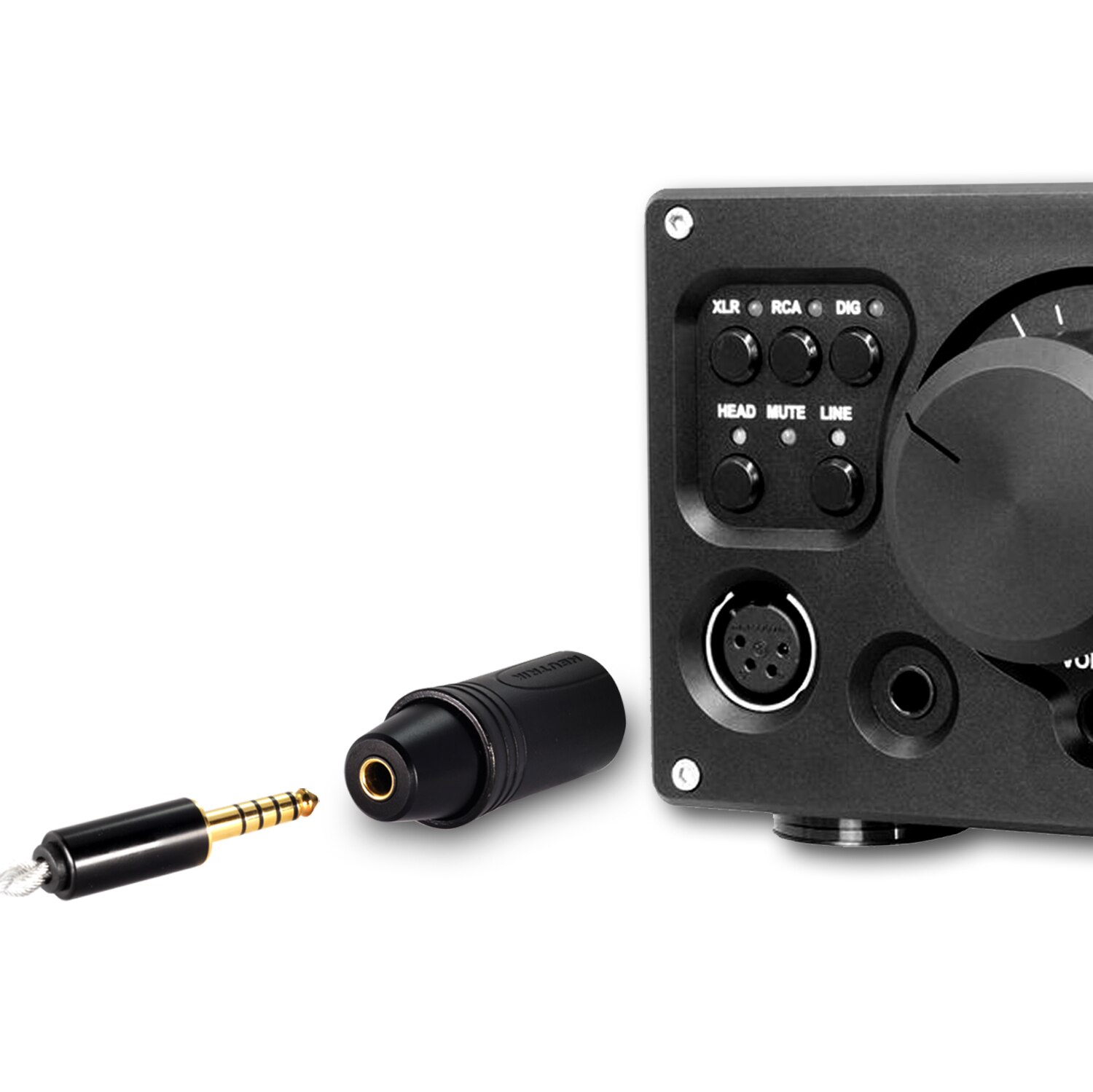 DD ddHiFi XLR44B XLR 4Stift zu 4,4mm Ausgewogene Adapter, anzupassen XLR Traditionellen Schreibtisch-Geräte zu 4,4mm Audio- Geräte oder Kopfhörer
