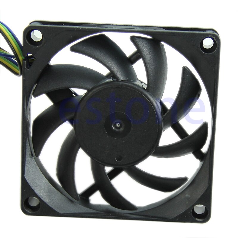 70mm x 15mm Brushless Fan DC 12V 4 Pin 9 Blade Cooling Cooler