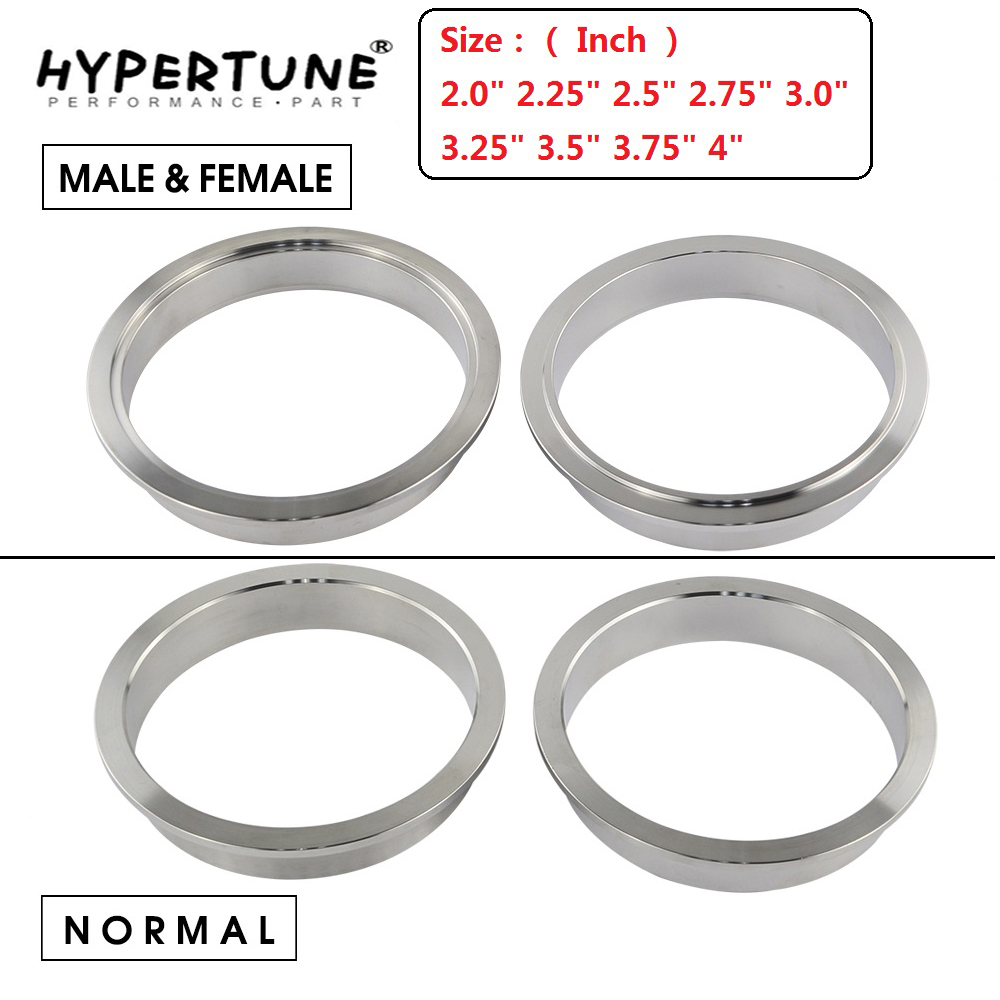 2.0 "2.25" 2.5 "2.75" 3.0 "3.25" 3.5 "3.75" 4 rvs 304 V-Band Flens Vro Mannelijke Of Normale Voor Uitlaat