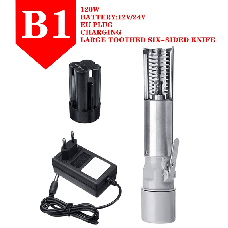 Máquina de descalcificación de pesca, báscula eléctrica Universal portátil de carga, limpiador de detergente de pescado, removedor, raspador de mariscos, 96W: B1