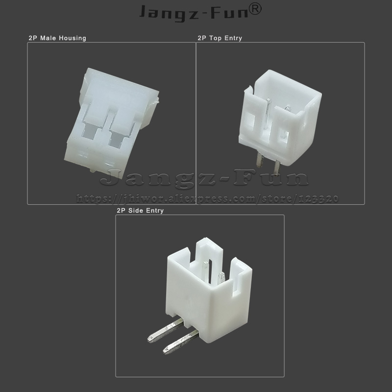 100 stks 2 P JST PH 2.0 Plug 2.0mm Toonhoogte 2 Pin Mannelijke en Vrouwelijke Behuizing Header Connectors Elektrische kabel Elektrische Draad Connector