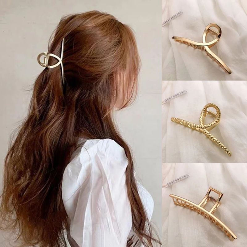 2021 mulher de metal garras de cabelo acessórios para o cabelo chique barrettes grampos de cabelo senhoras hairgrip headwear meninas ornamentos caranguejo