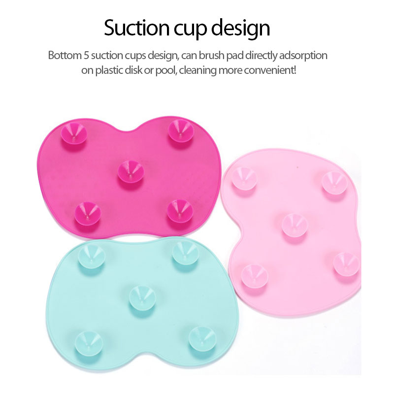 Siliconen borstelreiniger Cosmetische make-up Wasborstel Gel Reinigingsmat Foundation Make-upborstelreiniger Pad Scrubbe Board