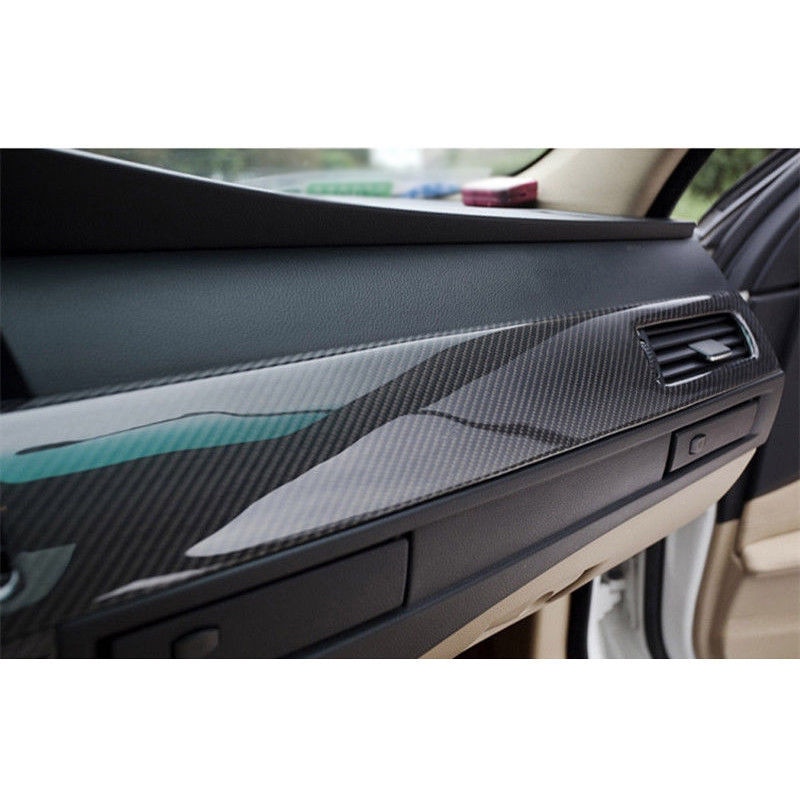 Film Auto Sticker Decal Decoratie Bureaus 30*152Cm 5D Ultra Gloss Carbon Fiber Wrap Met Schraper