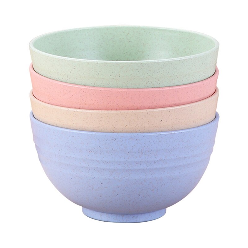 6 Inch Rice Bowl 4PCS/Set 6inch Fiber Rice Bowls Simple Household B... – Grandado