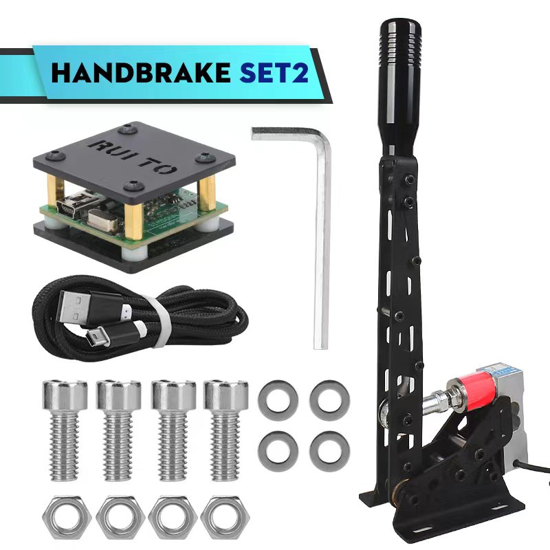 Freno de mano de carreras simulado, célula de carga Usb Sim de 64 bits para juegos ajustables de rally, brakes para Logitech G29/G27/G25 T300 T500 RS PC