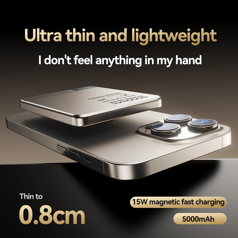 PowerBank magnetico senza fili portatile da viaggio Ricarica rapida Batteria esterna digitale ad altissima capacità PowerBank per iPhone Magsafe