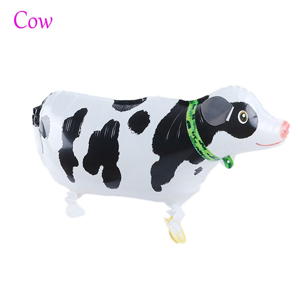 Cartoon Dier Stijl Folie Ballonnen Kat Hond Konijn Panda Tijger Pinguïn Ballonnen Ballen Birthday Party Opblaasbare Speelgoed: Cow