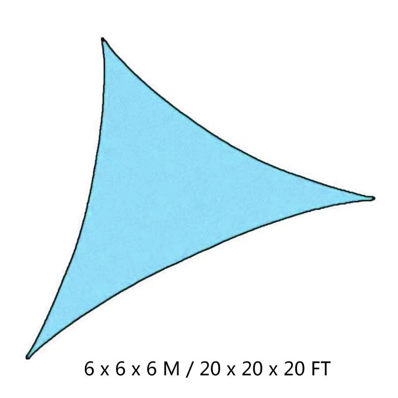 Waterproof Triangle Outdoor Garden Canopy Patio 3 Sizes Shade Net Sun Shade Sail P9YB: D-3
