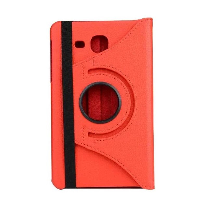 360 Rotating Case for Samsung Galaxy Tab A 7.0 T280 T285 SM-T280 SM-T285 PU Leather Case Folding Stand Smart Cover: 01 Red