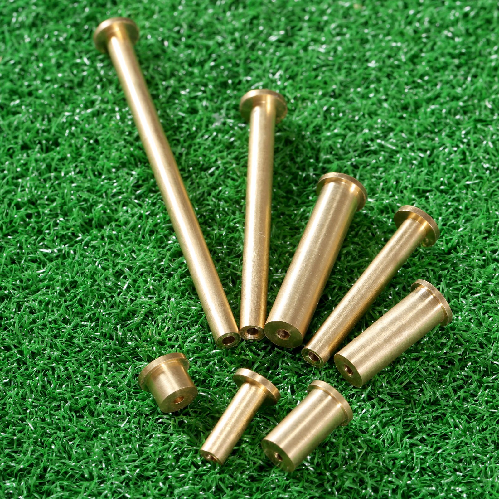 Surieen 8 st/ set guld koppar spik mässing plugg golf vikt vikter för  .335 .355 .370 spets stålaxel 2g 4g 6g 8g klubbhuvud kit