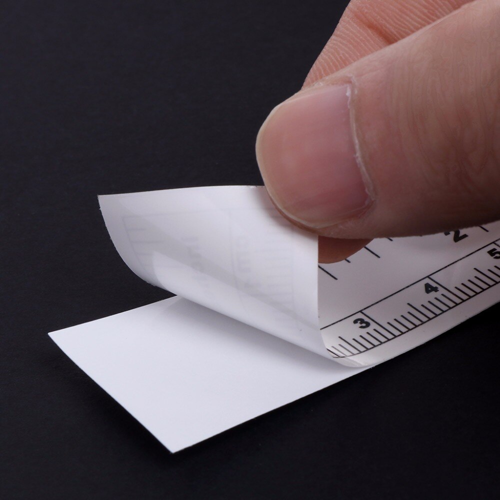 Zelfklevende metrische meetlint vinyl zilveren linialen voor naaimachine sticker