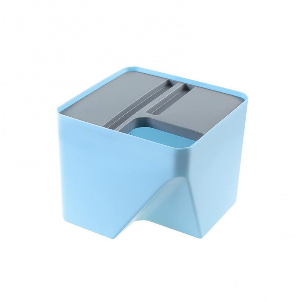 Cubo de basura apilable para cocina, papelera de reciclaje, clasificación, separación seca y húmeda para el hogar, herramienta de baño, 1 ud.: Light Blue