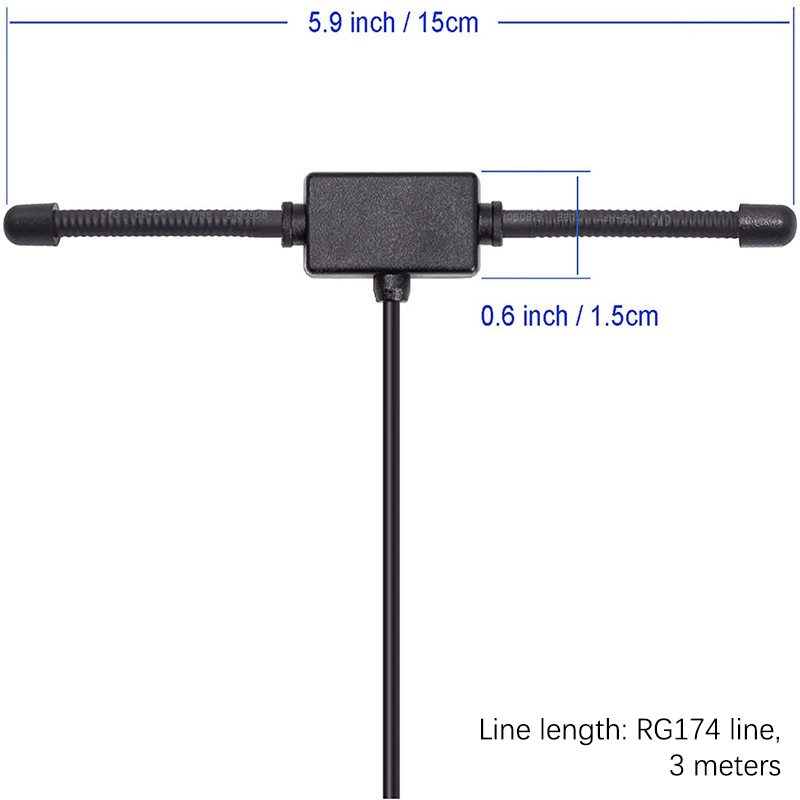 Auto Voorruit AM FM 433 mhz Radio Antenne Signaalversterker Booster Verborgen Radio Actieve Vrachtwagen Antenne 5 V Stereo Universele