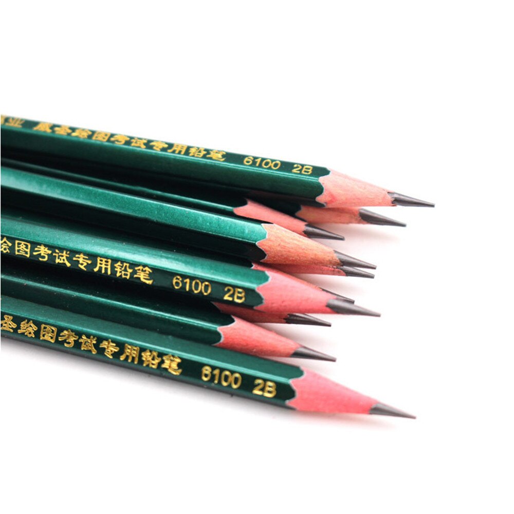 10 Stks/set Hout 2B Potlood Studenten Gebruik Schrijven Zeshoekige Speciale Schets Kinderen Tekening Potlood Art Briefpapier Kantoor School