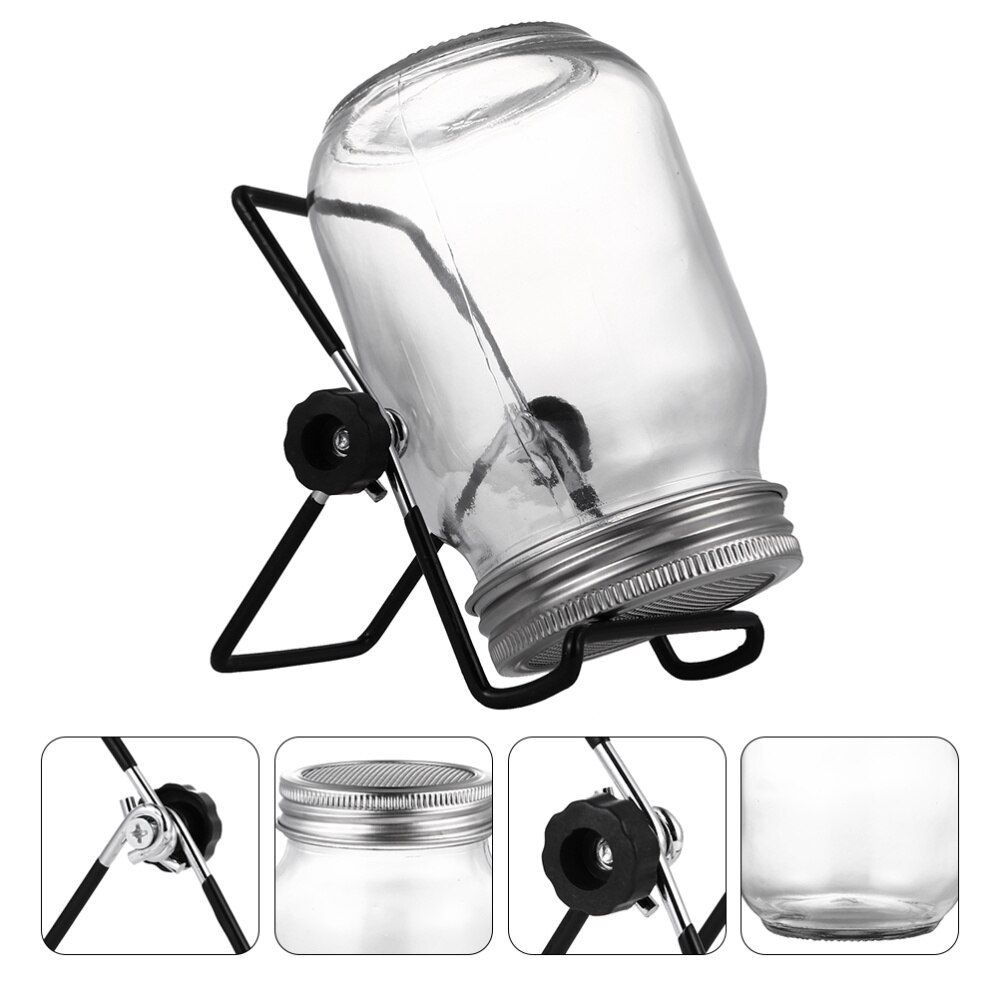 2 Sets 500ml Glass Sprouter Jar Seeds Sprouting Jar Kit For Home Kitchen Garden