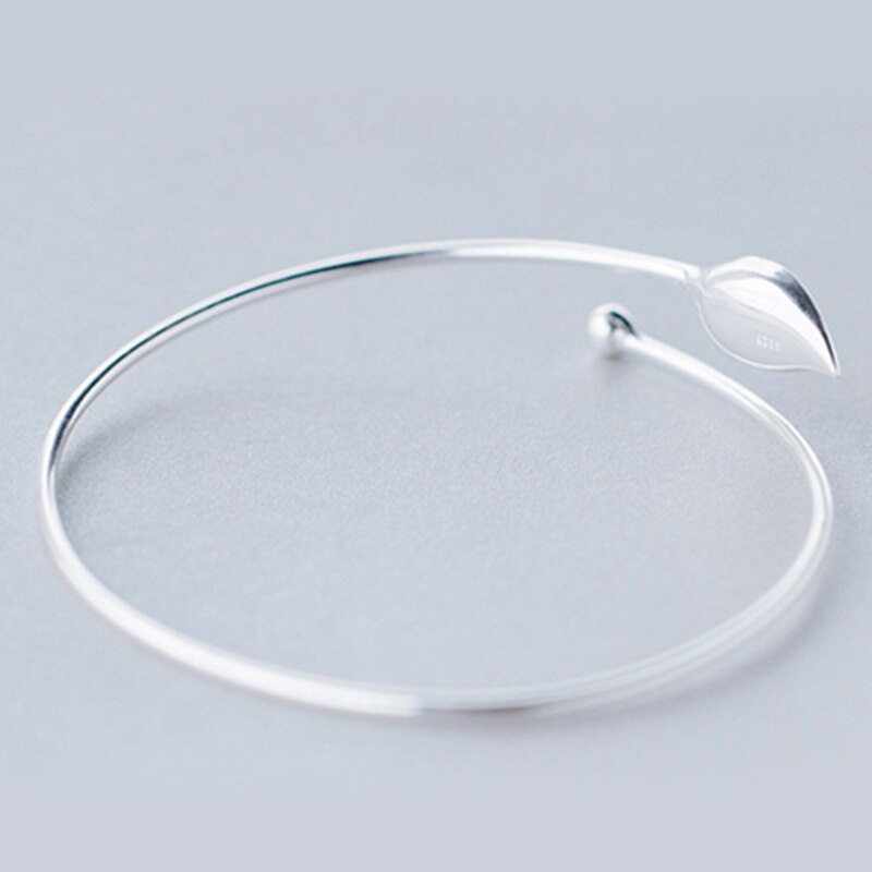 100% 925 Sterling Silber Hülse Perlen Calla Blume Armbinde Armreif Für Frauen Einfache Party Schmuck