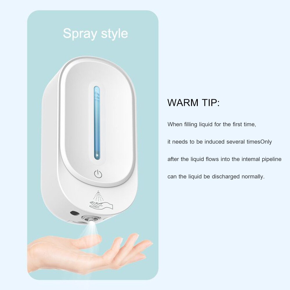350ml Bathroom Automatic Liquid Soap Dispenser Wall-mounted Alcohol Soap Dispenser Foam Hand Washing Machine