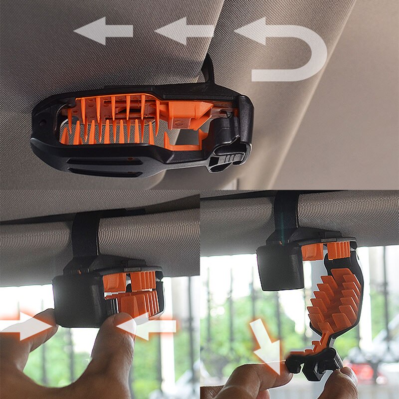 Auto Styling Zonnebril Brillen Glazen Houder Case Auto Zonneklep Accessoires Voertuig Ticket Clip