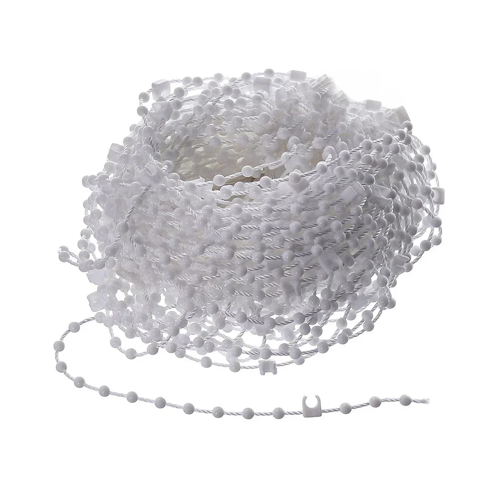 89mm/127mm 20 meter vertikal persienn bottenlamell länkkedja gardin pärlsnöre delar vita för rumsfönster persienner verktygsdelar