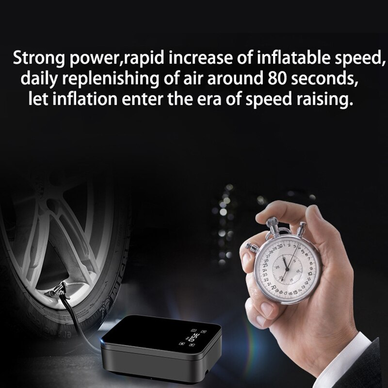 Compressor Air 12V Portable Car Air Inflator Pump Touch Screen Intelligent LED Display Auto Tyre Inflator Electric Air Pump