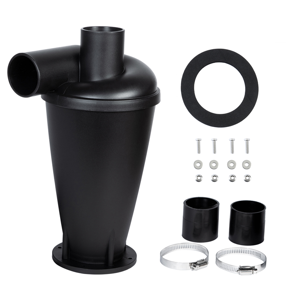 Dubbele Filtratie Cycloon Stofafscheider 50mm 2 inch DIY Turbocharged Houtbewerking Filter Industriële Separator Collector Bus: Rood
