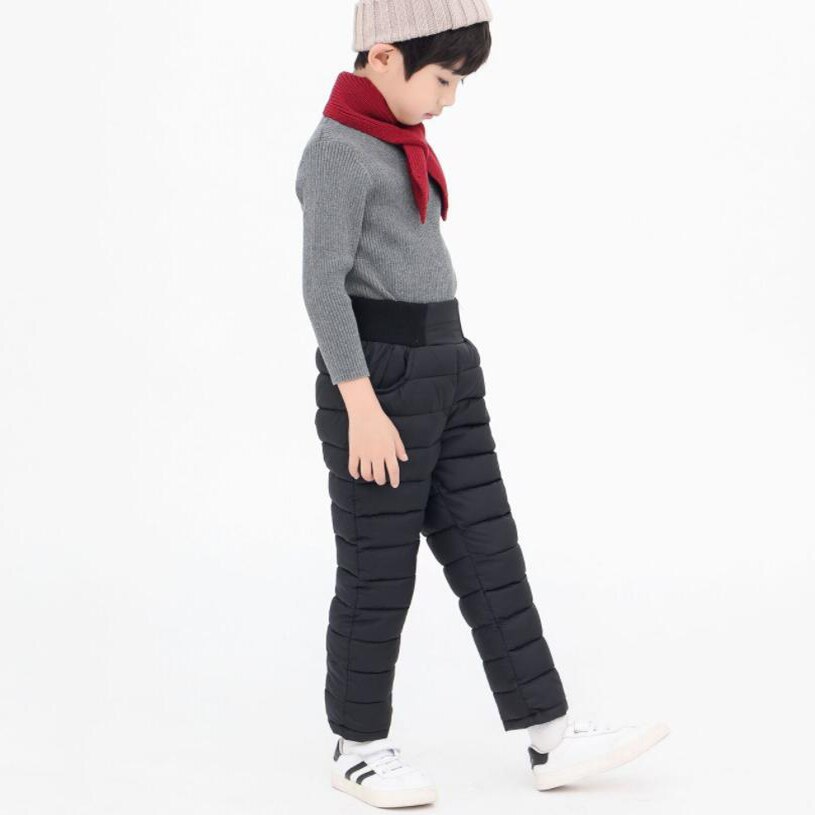Pantalons d'hiver chauds pour bébé, 2-11T, en duvet de coton rembourré, long style, pour garçons et filles, tenue décontractée pour petit enfant