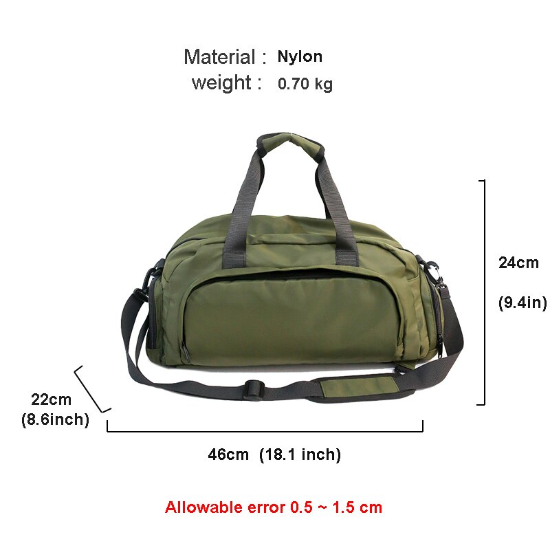 Multifunktionale Rucksack Nylon Wasserdicht lässig Gepäck Tasche Ich bin Freien Reise Rucksack Schulter Bote Sport Tasche