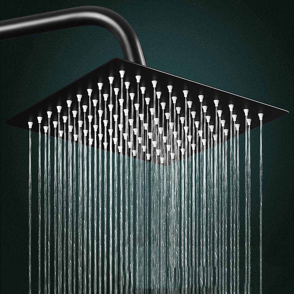 8/12 inch Rainfall Shower Head Stainless Steel Square Round Rain Shower Head Pressurized Big Shower Head