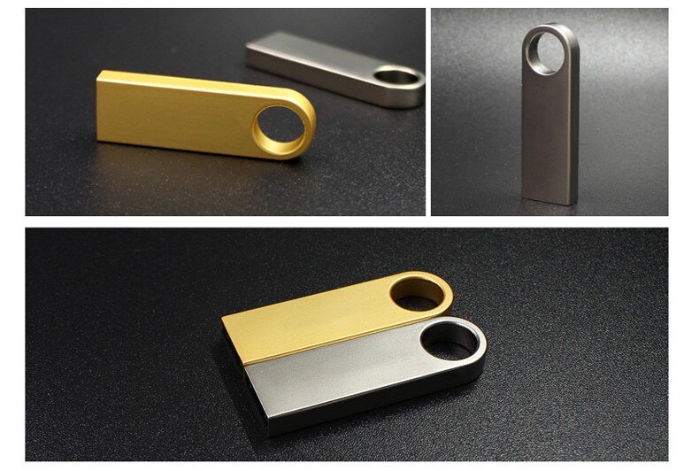 Metallo usb Flash Drive 16gb Pendrive 4GB 8GB pen drive portatile USB u bastone 32gb 64gb 128gb di memoria usb disk on chiave cle usb