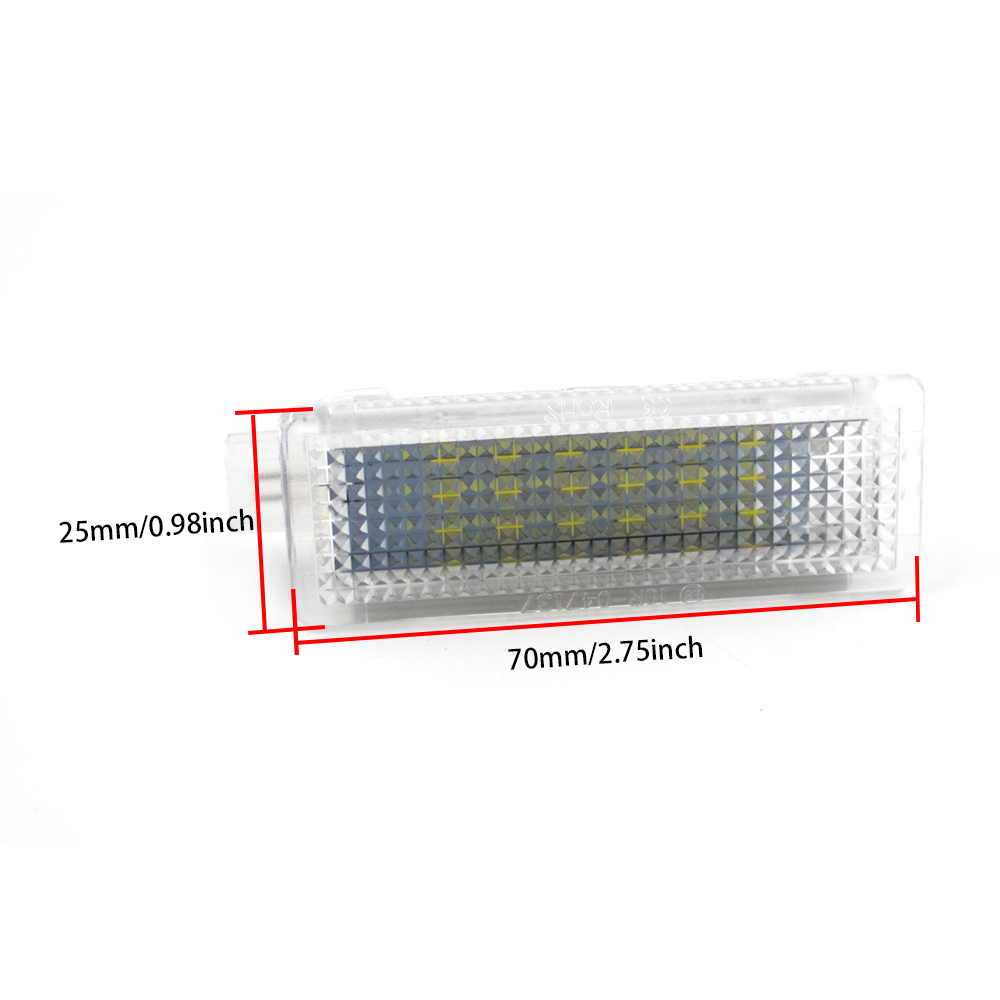 Lumière intérieure de courtoisie LED pour coffre de pied de voiture, 2 pièces, pour BMW E60 E92 E93 E81 E87 E88 F01 F02 F10 F20 E60 1 3 5 6 7 X Series
