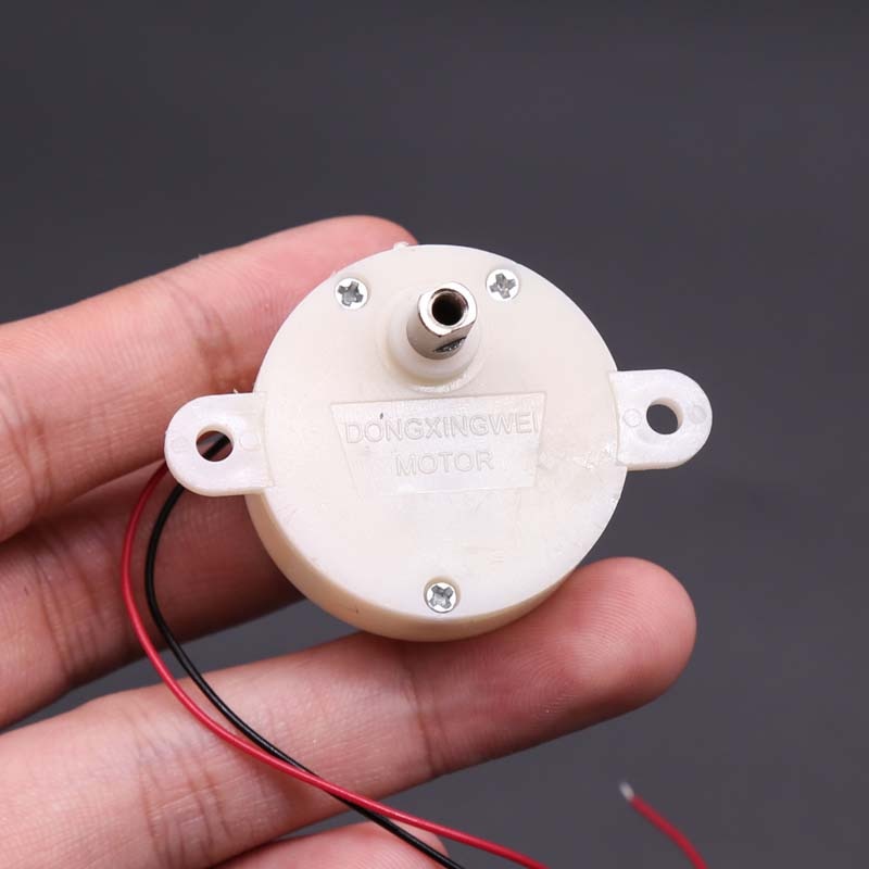 DC 6V-12V 7.5RPM Slow Speed Mute Micro 300 Turbo Worm Gearbox Gear Motor Speed Reducer Motor Ratio 1:600 DIY Toy Robot Model