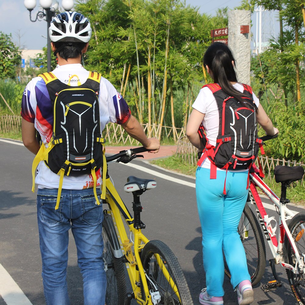 Anmeilu 18l udendørs rygsæk cykel rygsæk sports rygsæk klatretaske cykel skuldertaske vandtæt taske med regntæppe