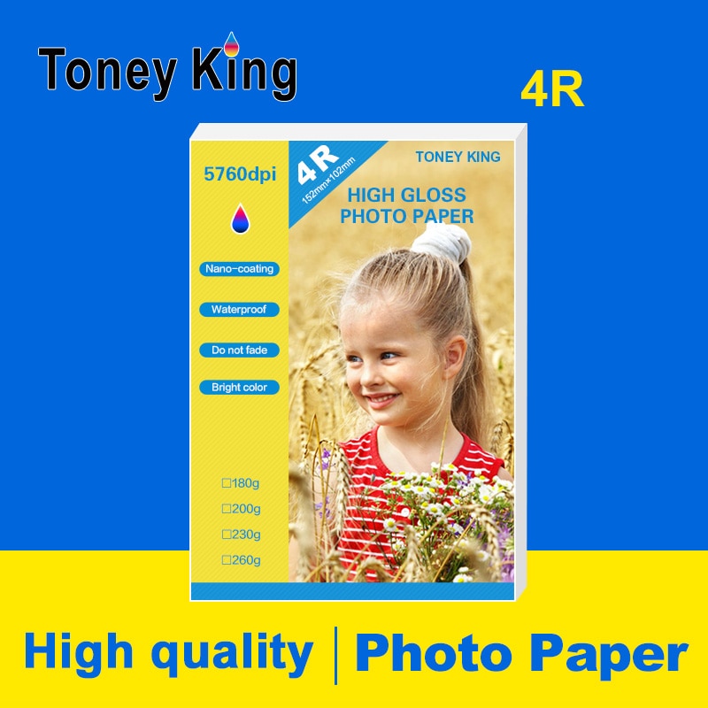 Toney Koning A4 Matte Glossy Magnetische Fotopapier 100 Vellen Zelfklevend Papier Voor Inkjet Printer Inkjet Sticker Fotopapier Diy