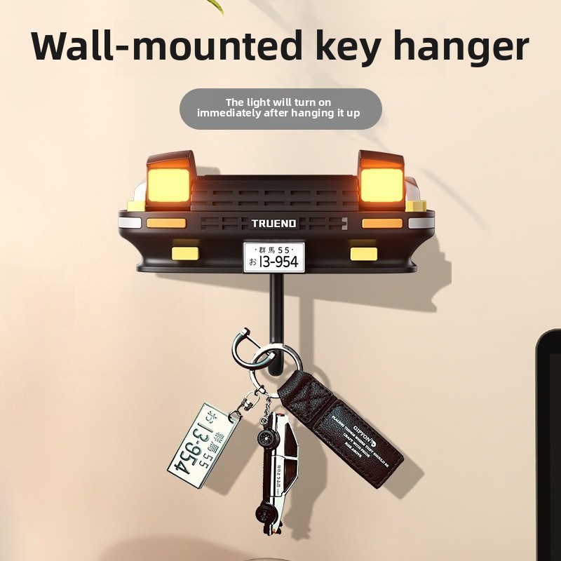 AE86 llavero para faro de coche, decoración creativa para personas mayores, colgador de llaves montado en la pared, ganchos para llaves del hogar, decoración de pared de habitación, para entusiastas