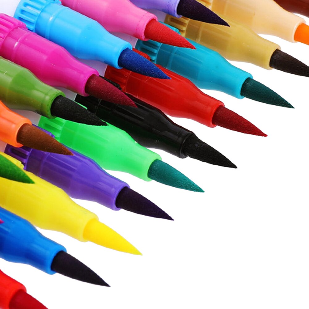 12/18/24/36/48/72/100Pcs/Pack Colors Double-Headed Watercolor Pen Color Marker Set Hook Line Pen Art Marker Pens School Supplies