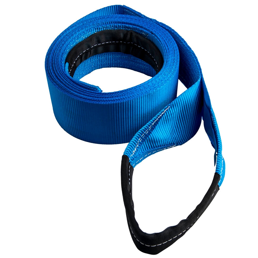 4" x 30ft Heavy Duty Recovery Winch Tow Loop Strap 4x4 Rope Chain Towing Tow