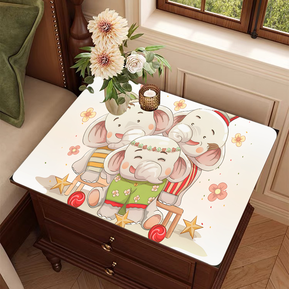 Animal Pattern Kitchen Tableware Dish Drying Mats Desk Drain Pad Heat Resistant Counter Top Mat