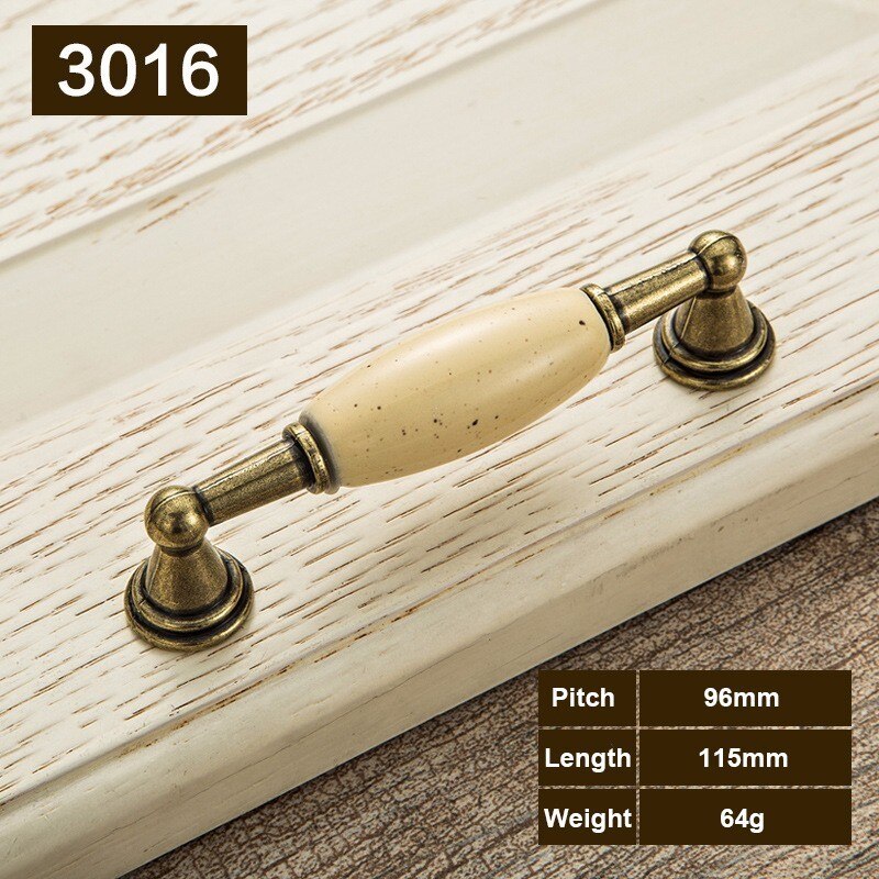 Classic Ceramic Door Handles Antique Kitchen Cabinet Knobs and Handles for Cupboards Drawer Pulls Handles Furniture Hardware: G