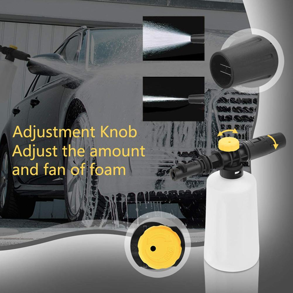 750Ml Foam Lance Voor Karcher K2 K3 K4 K5 K6 K7 Auto Hogedrukreinigers Zeep Schuim Generator Met Verstelbare spuit Nozzle