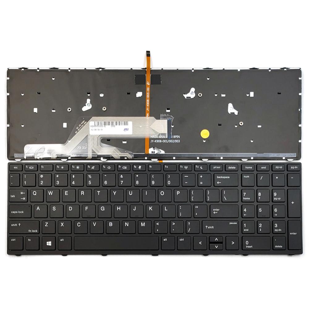 For HP Probook 450 455 470 G5 Series Laptop Keyboard US Backlit L01027-001