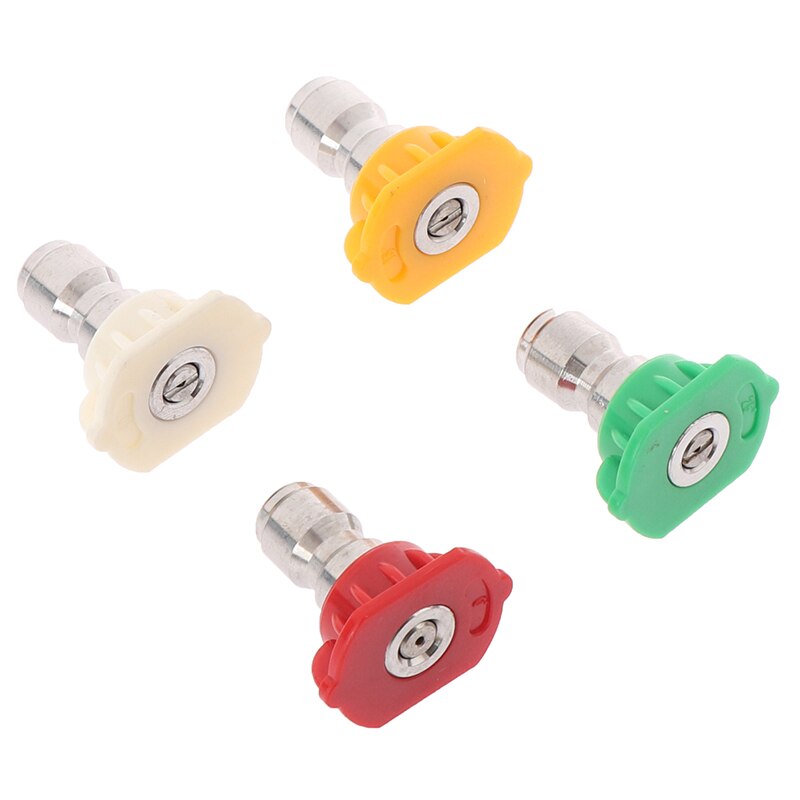 1/4" Stainless Steel 4000 Psi Quick Connect High Pressure Spray Tip 0 15 25 40 65 Degree Nozzle 4.0 Orifice Size