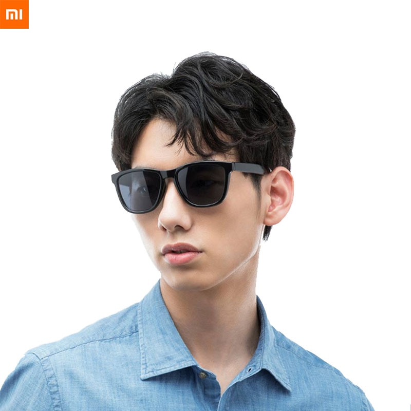 XIAOMI Mijia Klassischen Quadratischen Sonnenbrille Selfrepairing TAC Polarisierende Linse Keine Scew Sonnenbrille 6 Schicht Polarisierende Film Unisex