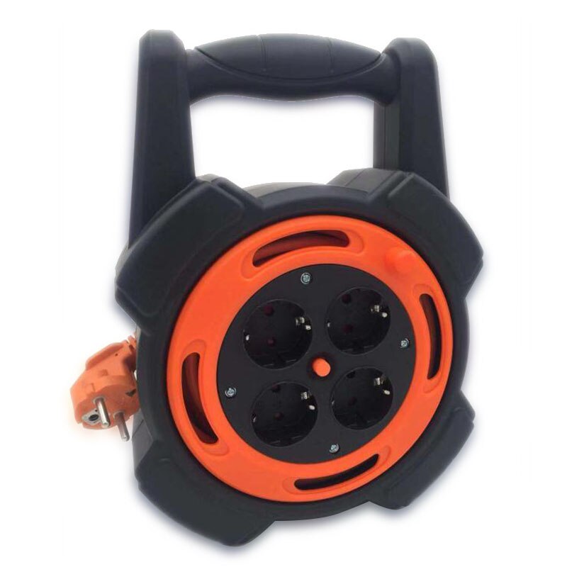 16A 250V EU Steckdose 10 Meter Verlängerung Kabel Spule Tragbare Netzteil Steckdose Abnehmbare Steckdose Kabel Spule