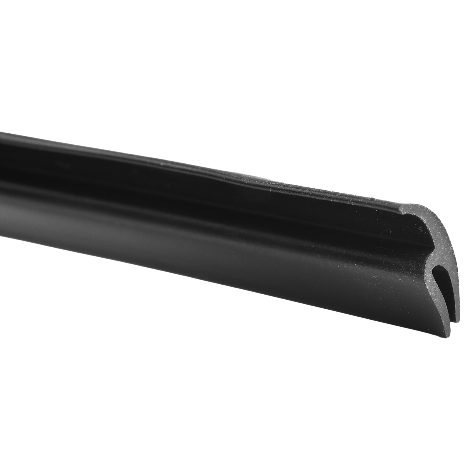 Black Seal Strip Trim para carro, pára-brisa dianteiro, teto solar, Weatherstrip, borracha, borda da janela triangular, 2m
